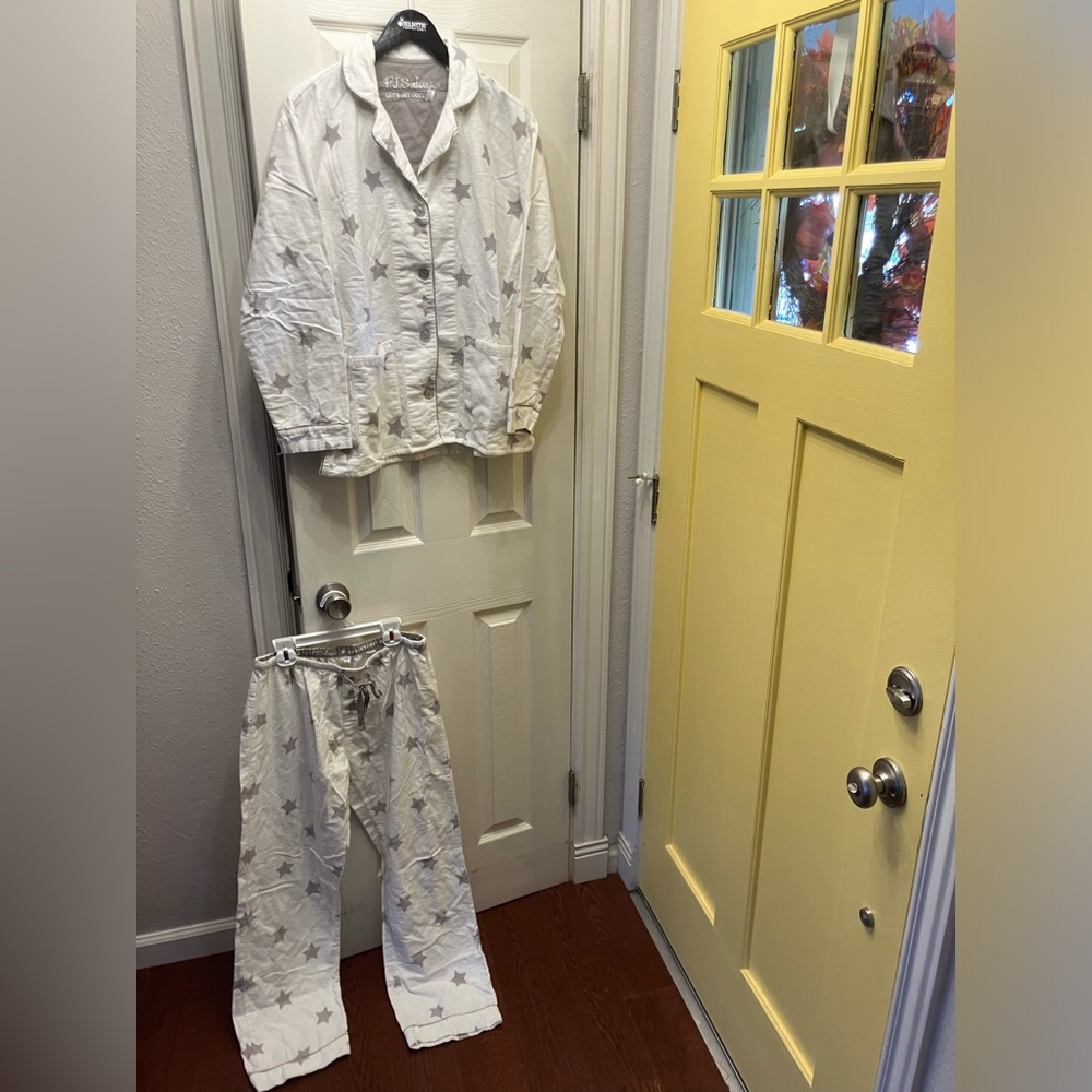 PJ Salvage Women's Wish Upon a Star Flannel Pajama Set